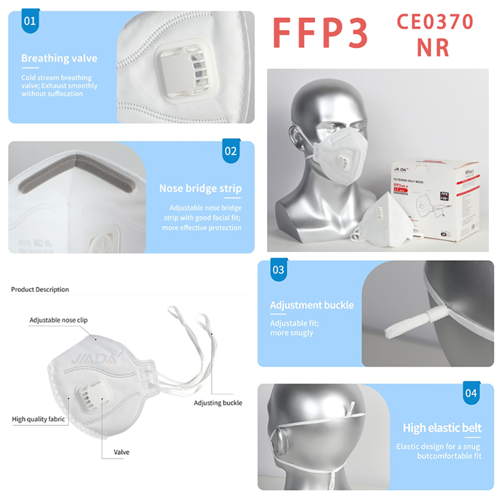 20 adet/kutu FFP3 NR Katlanabi - Anti Pollution Mask incelemesi ve fiyatı