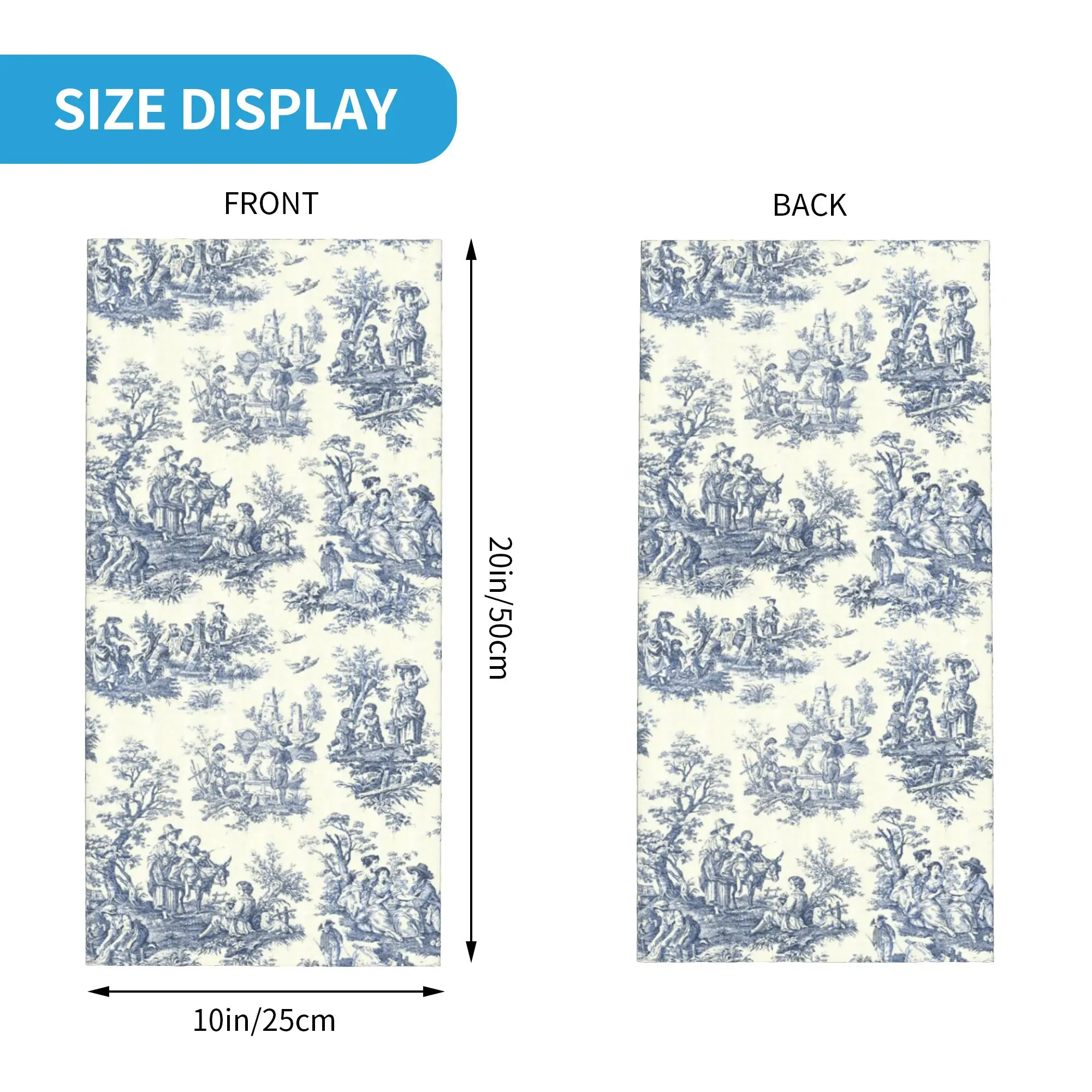 Yeni Toz Mavisi Fransız Toile  - Neck Gaiter Face Cover incelemesi ve fiyatı